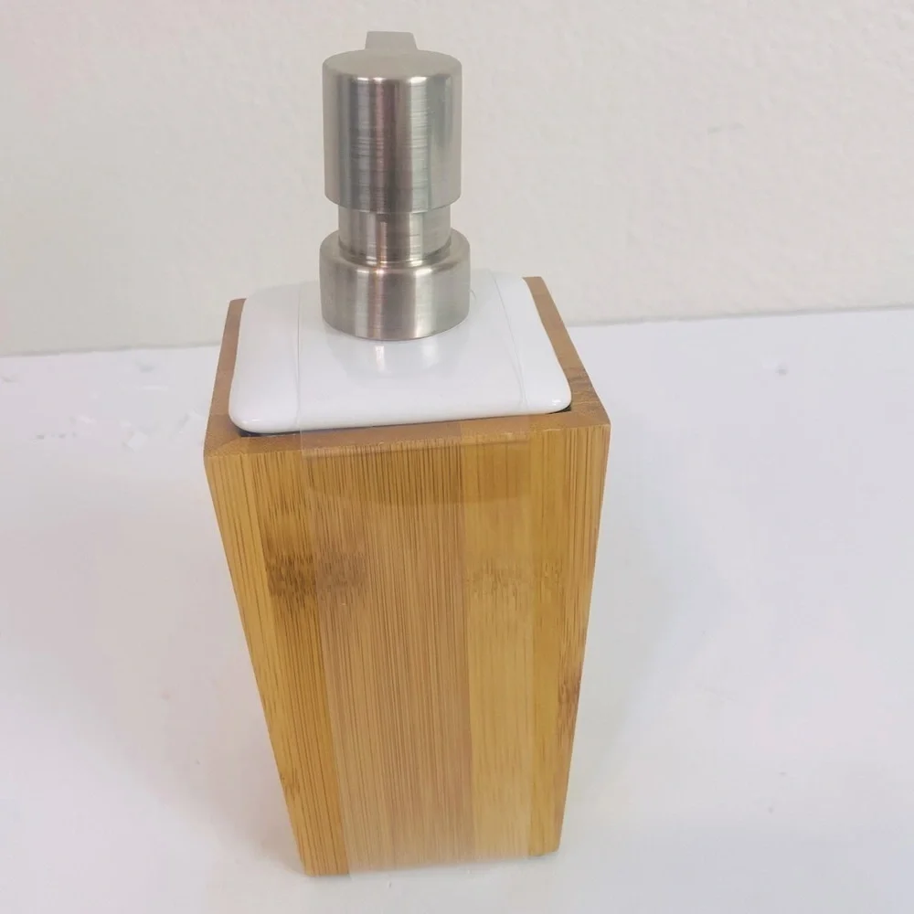 Threshold Bamboo/Ceramic Soap Pump